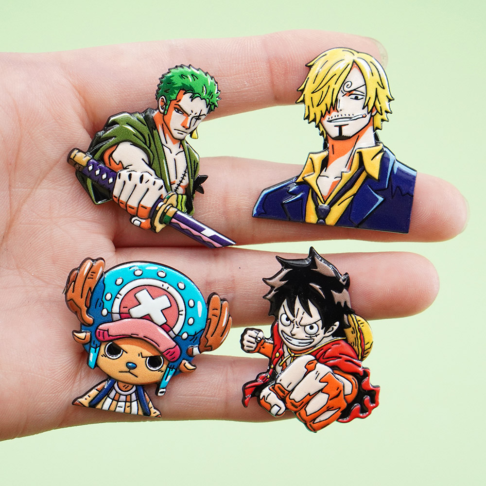 4Pcs Cartoon ONE PIECE Luffy B - огляд і ціна Model Kit One Piece Bandai