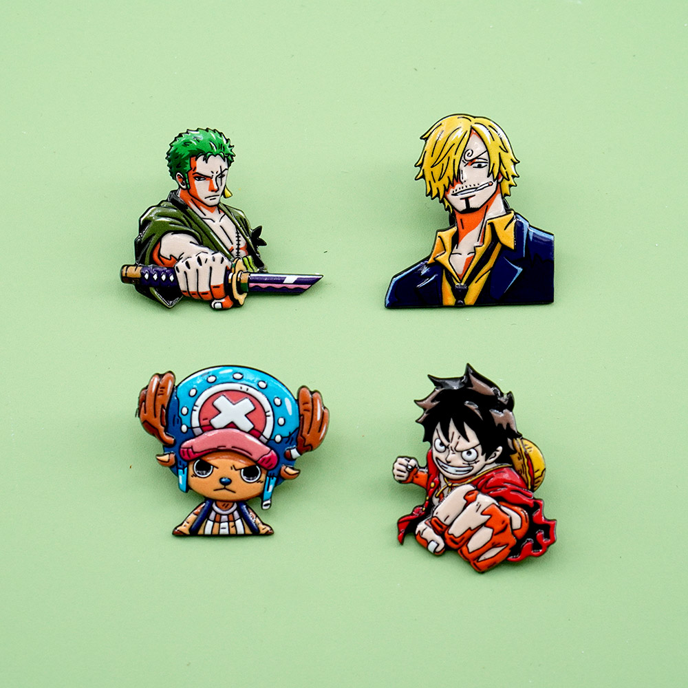 4Pcs Cartoon ONE PIECE Luffy B - огляд і ціна Model Kit One Piece Bandai