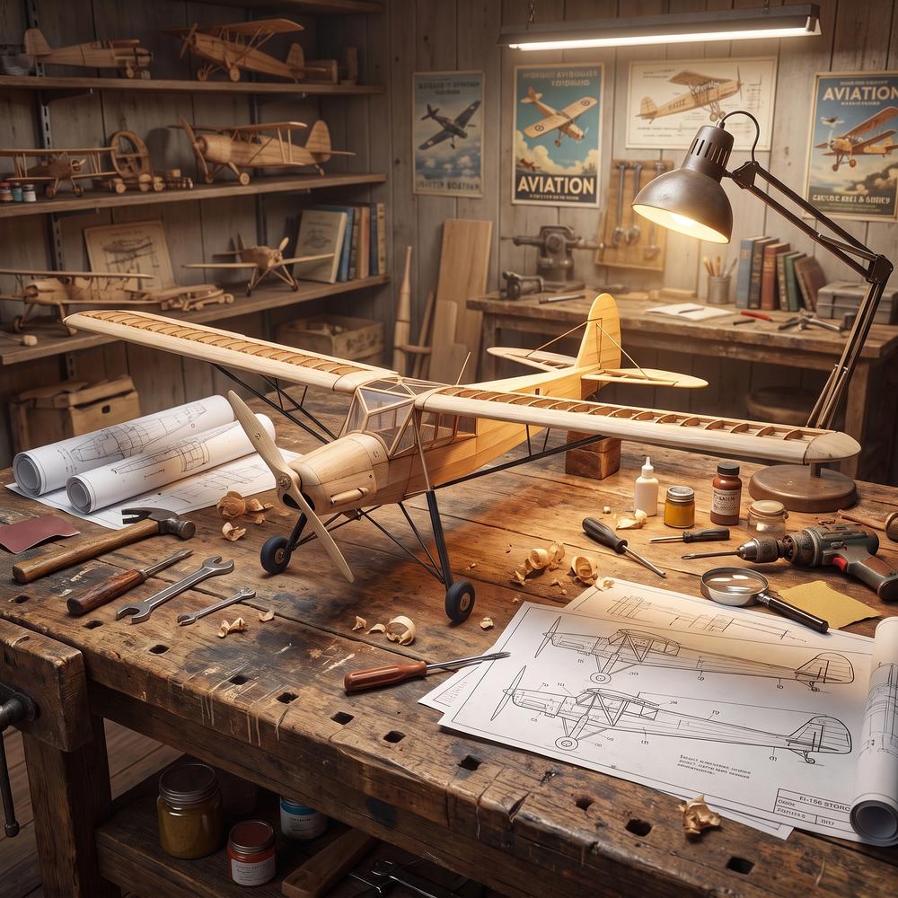 FI-156 500mm Vintage Balsa Woo - огляд і ціна Model Kit Airplane