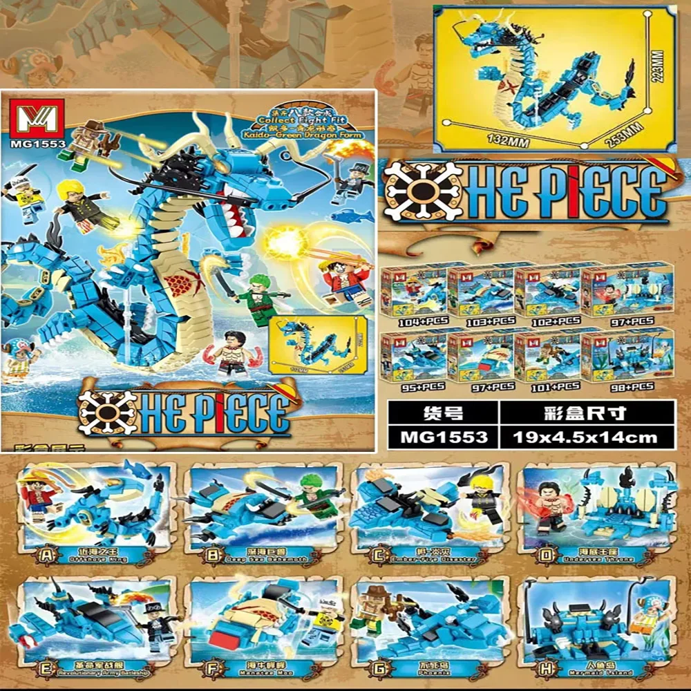 8in1 One Piece Building Blocks - огляд і ціна Model Kit One Piece Bandai
