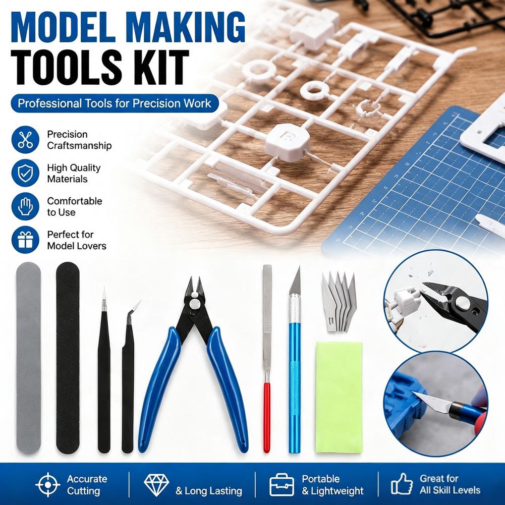 14-Piece Model Craft Tool Kit  - огляд і ціна Model Kit Nippers
