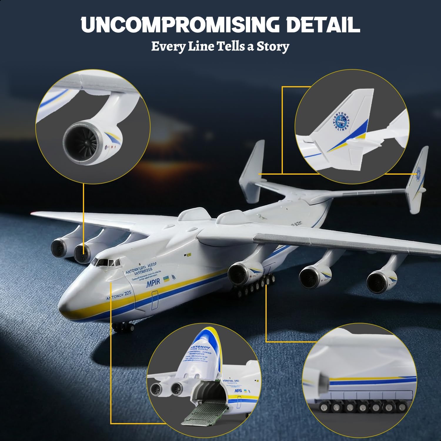 Antonov AN-225 Mriya 1/200 Sca - огляд і ціна Model Kit Ukraine